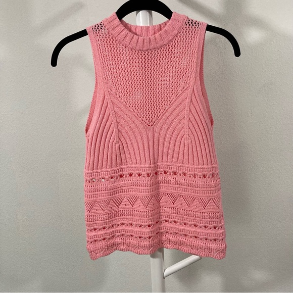 Zara Pink Sweater Top Size Small - Picture 5 of 9